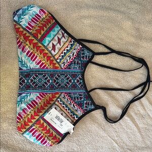 a.n.a Multicolor Patterned Bikini Top